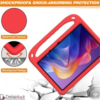 Smūgiams atsparus dėklas su rankena - raudonas (Xiaomi Redmi Pad 2 (11) Smūgiams atsparus dėklas su rankena - raudonas (Xiaomi Redmi Pad 2 (11)